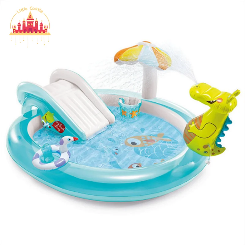 Kids Outdoor Toys Dinosaur Inflatable Swimming Pool with Slide P21A007