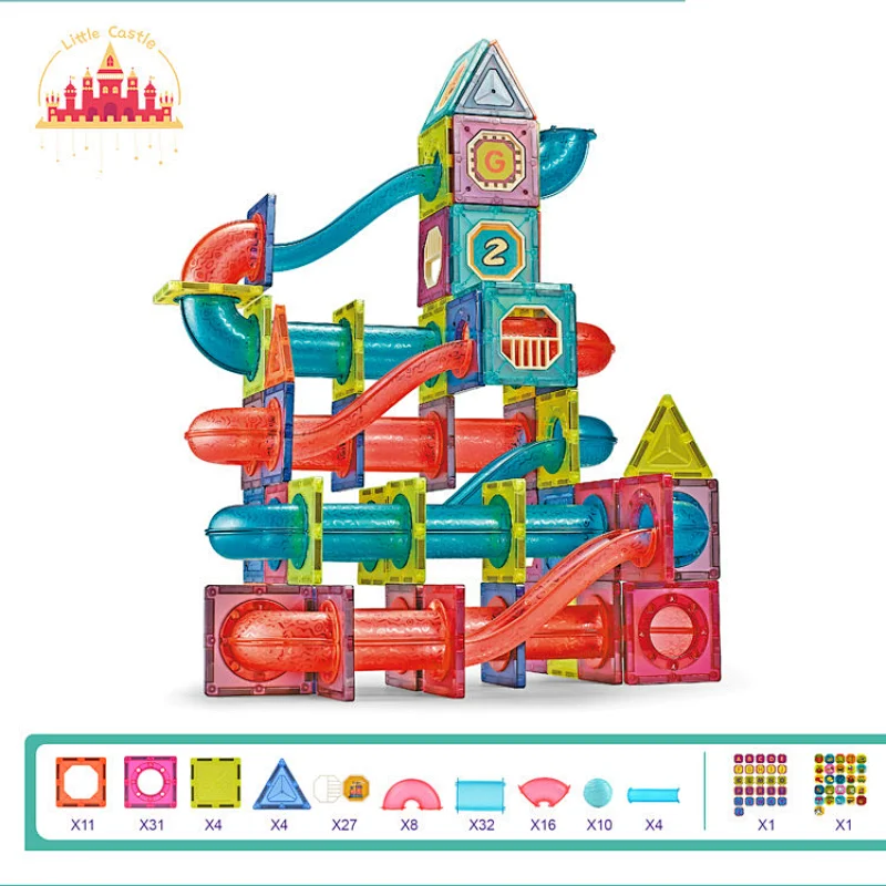 Track Toy Educational Games Assemble Magnetic Plastic Building Block Toy Set For Kids SL13E001