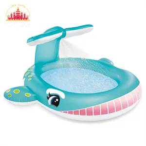 New Style Cartoon Kids Water Spray Dinosaur Park Pool With Slide P21A002