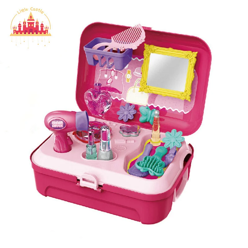 Girls Pink Simulation Makeup Toy Plastic Cosmetic Case Toy SL10D003