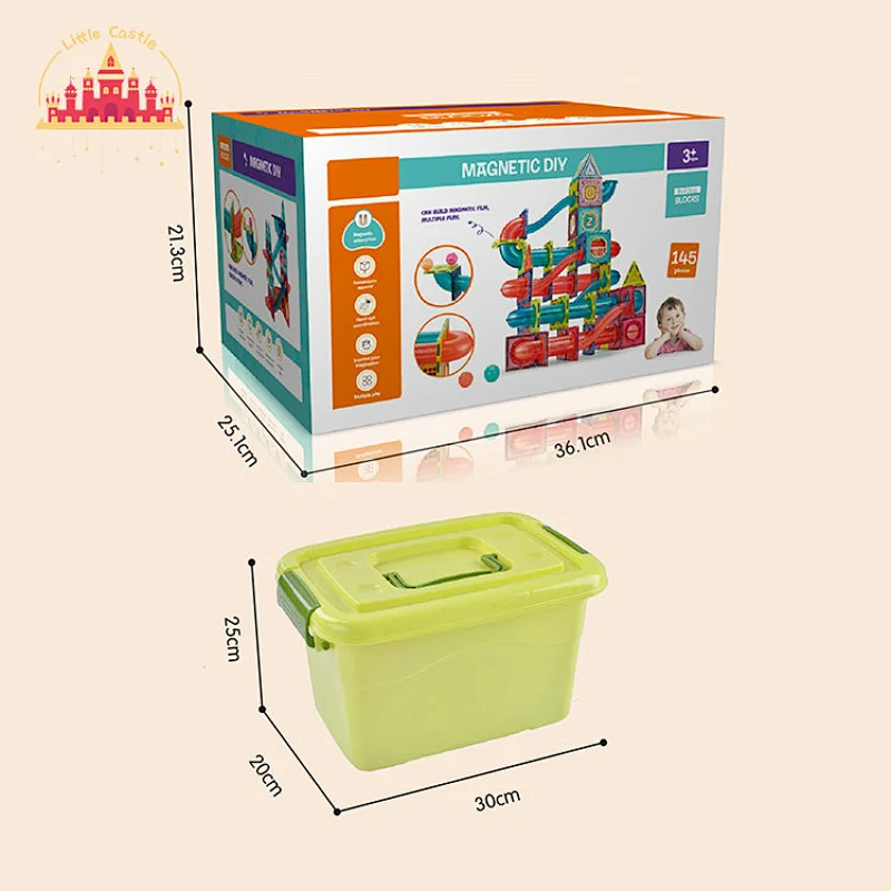 145 Pcs Kids Educational Toy Colorful Plastic Orbital Ball Magnetic Building Block Toy SL13E002