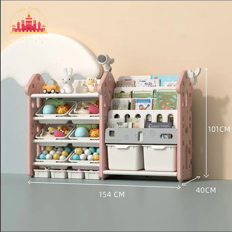 New Design Lovely Plastic Kids Furniture Toys Clothes Storage Cabinet SL08C011
