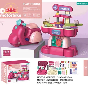 Newest early educational toy diy plastic ice cream box toy for kids SL10D051
