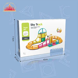 40 Pcs Kids Educational Assemble Toy Plastic Magnetic Track Building Block Toy SL13E012