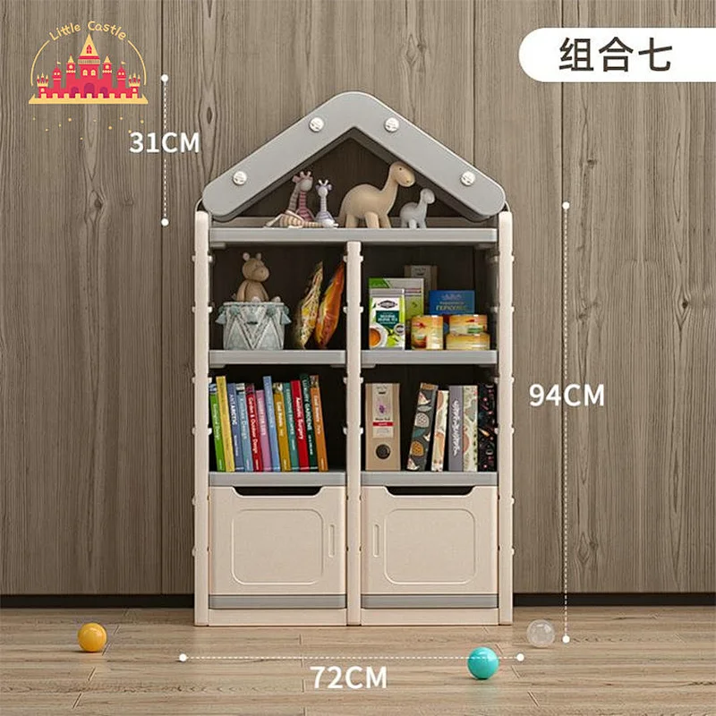 Modern Style Plastic Kids Furniture Toys Book Shelf Kids Storage Cabinet SL08C020