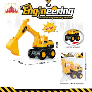 Wholesale Kids Diy Assembly Serie Plastic Educational Simulation Excavator Truck Toy SL04A001