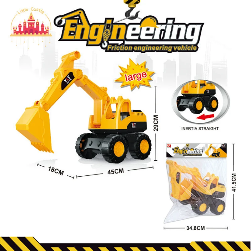 Wholesale Kids Diy Assembly Serie Plastic Educational Simulation Excavator Truck Toy SL04A001