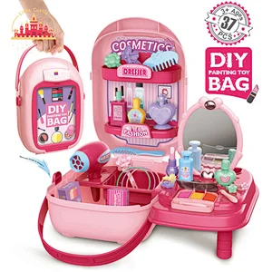 Play Beauty Makeup Set Toy Plastic Cosmetics Carrying Case Toy SL10D080