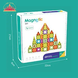 Kids Learning Educational Toys 50 Pcs Colorful Magnetic Toys Building Blocks Sets SL13E008