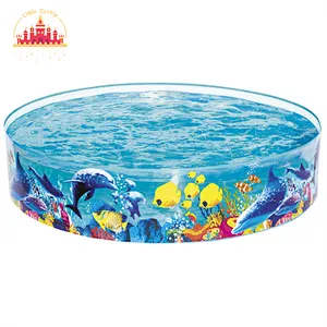 Mini portable swimming center inflatable kids pool with slide P21A042