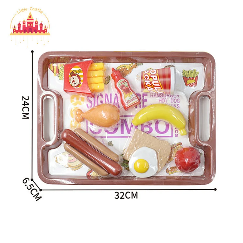 Funny Simulation Fast Food Play Set Toys Plastic Pretending Hot Dog Restaurant For Kids SL10D447
