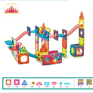 Track Toy Educational Games Assemble Magnetic Plastic Building Block Toy Set For Kids SL13E001