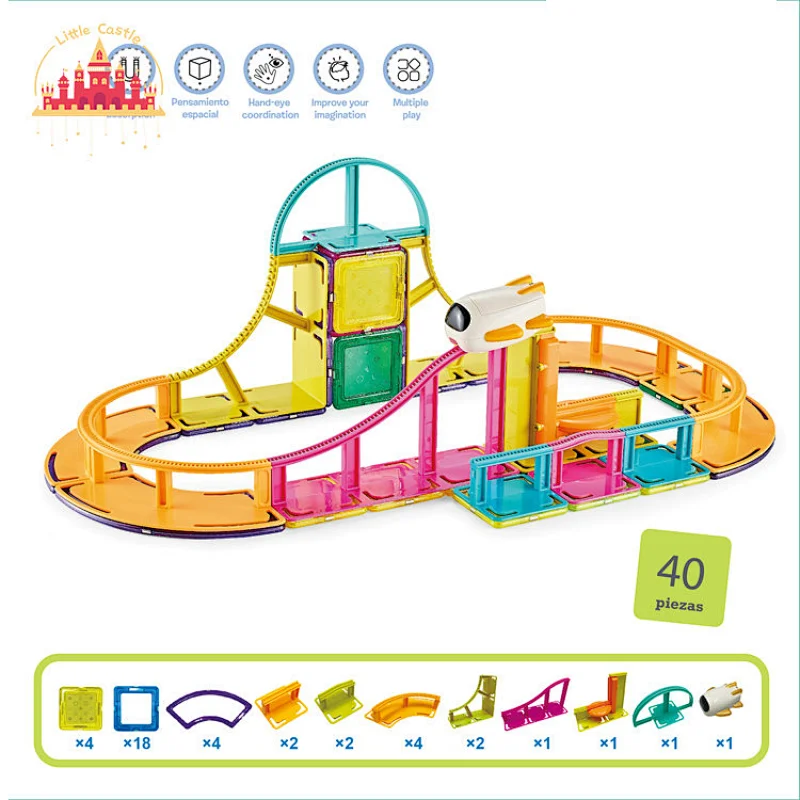Hot Sale Kids Educational Toy Multifunctional Magnetic Block Table With Touch Light SL13E010
