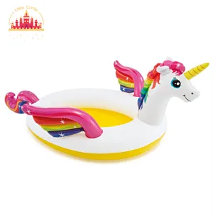 Kids cartoon PVC swimming pool portable inflatable unicorn floats P21A038