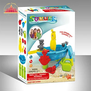 14Pcs Kids Summer Beach Toy Pirate Boat Shape Plastic Sand Water Table SL01D026