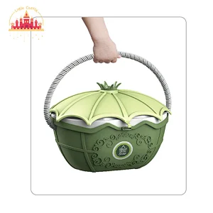 Newest children pretend play toy 49pcs plastic supermarket shopping basket toy SL10G035