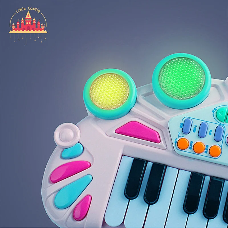 High quality pink musical toys plastic electronic piano toy for children SL07A014
