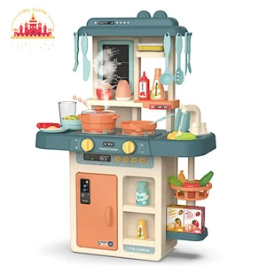 Good Quality 63 CM Plastic Music Kitchen with Spray and Light for Toddler SL10C005