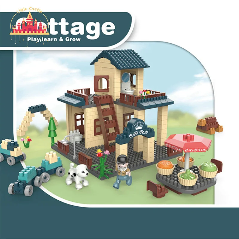 575 PCS Diy Construction Villa Plastic Building Block Toy For Kids SL13A006