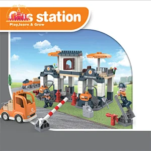 193 PCS Parking Lot Interlocking Toy Plastic Building Block Toy For Kids SL13A014