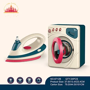 DIY toy electric washing machine iron set toy with light and sound SL10D196