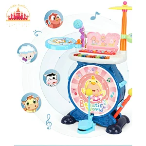 Interesting Baby Electronic Jazz Drum Set Toy with Cartoon Pattern SL07A006