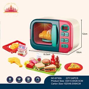 Good Quality Play House Toy Electric Microwave Food Set Toys SL10D219