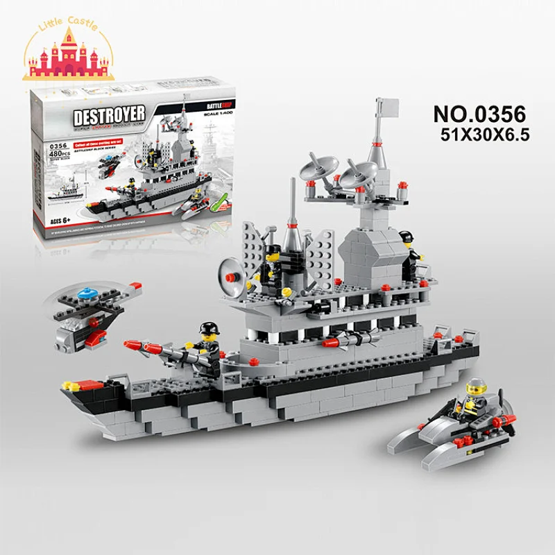 Wholesale Educational DIY Toy Plastic Fire Department Building Block Toy For Kids SL13A072