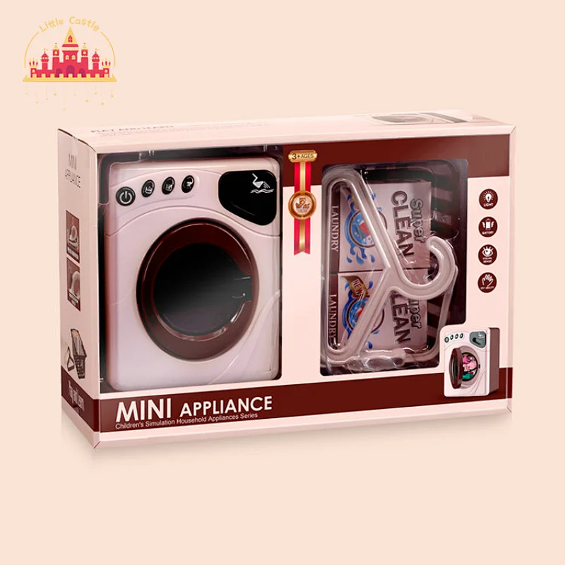 Educational Toy Play House Appliance Mini Electric Toy Washer with 4 Buttons SL10D240