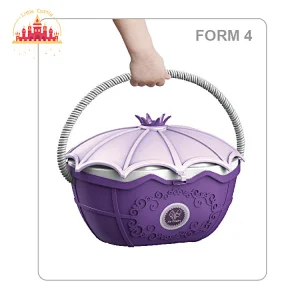 Top quality plastic trolley toy purple ice cream car toy for kids SL10G034