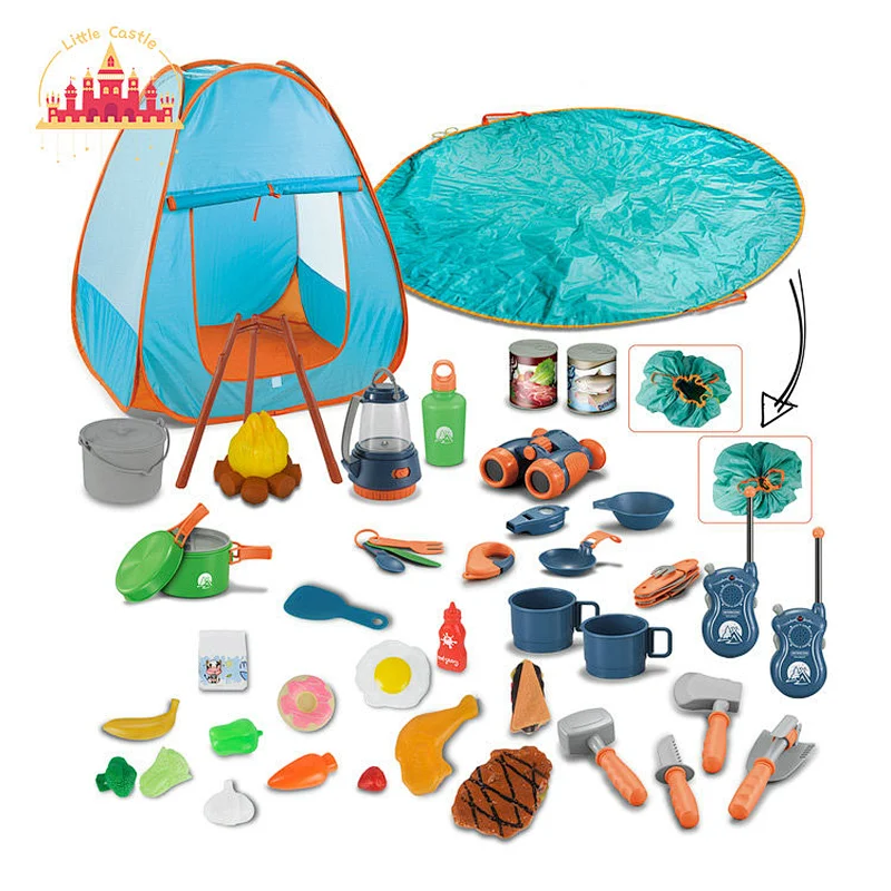 Most Popular Educational 45 Pcs Plastic Toy Tent Set for Toddler SL01D012