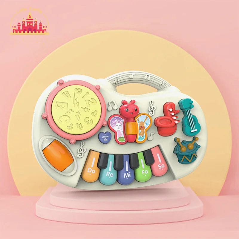 Musical toys cute cow shape plastic electronic organ toy for kids SL07A001