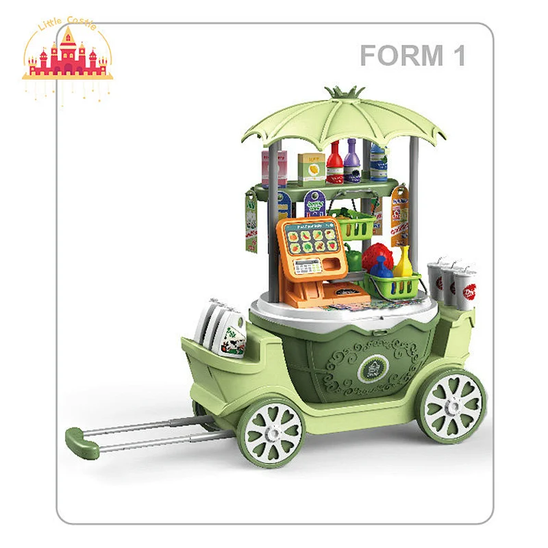 Funny 50pcs plastic supermarket shopping cart toy for kids SL10G029