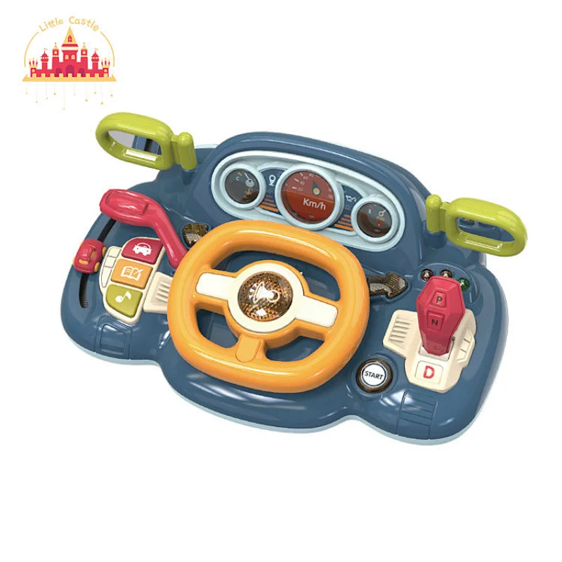 Intelligent Plastic Driving Educational Toys Multifunctional Music Steering Wheel Toy SL07B001