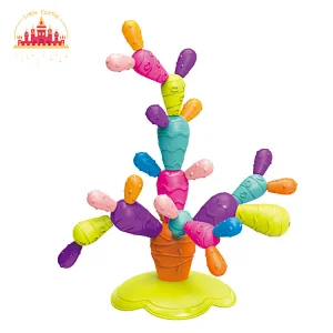 Customized Colorful Kids Magnetic Plastic Cactus Building Block Toy SL13D002