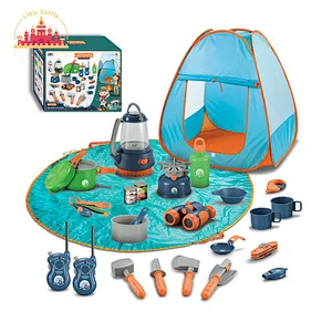 Baby Pretend Plastic Play Toy Picnic Set with Campfire Telescope and Tent SL01D016
