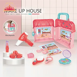 Portable Kitchen Backpack Pretend Play House Plastic Tableware Set Toy For Kids SL10G093