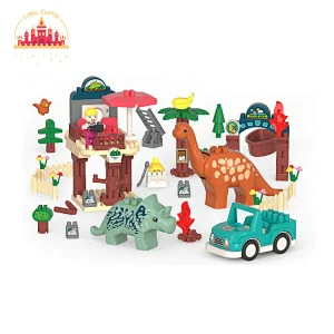 Assemble Educational Toy Plastic 350 PCS Dinosuar And Forest Building Block Toy For Kids SL13A025