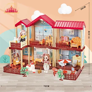 Hot sale plastic villa toy kids dream doll house for girls SL06A002