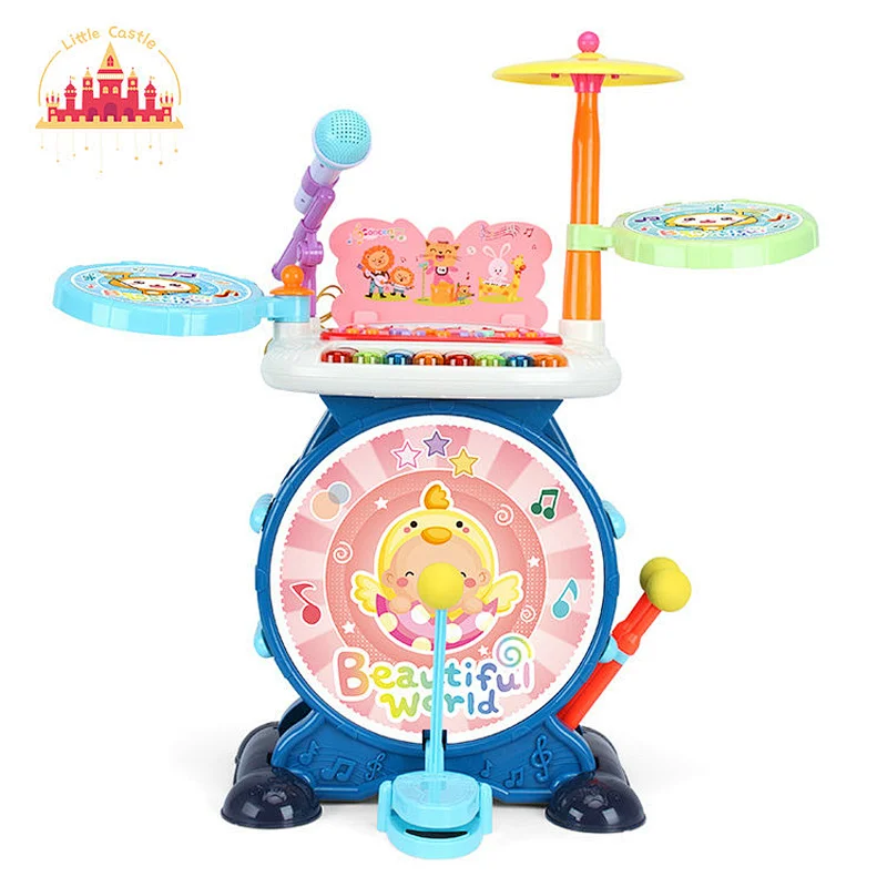 Interesting Baby Electronic Jazz Drum Set Toy with Cartoon Pattern SL07A006