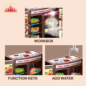 Kitchen set toys children plastic simulation mini household toy refrigerator SL10D237