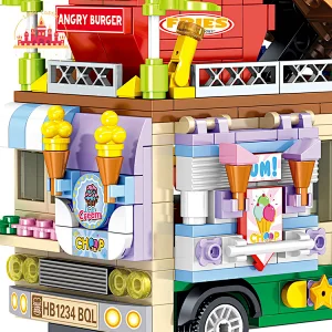 3D Educational Building Block Toy Hamburger Car Toy for Kids SL03B011