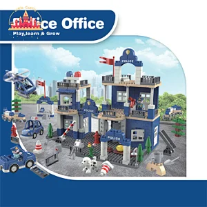 203 Pcs Modle Police station Plastic Educational Building Block Toy For Kids SL13A010