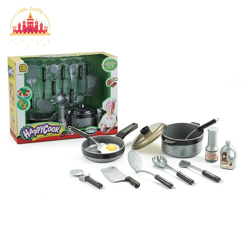 New Arrival DIY Toy Kids Pretend Playing Kitchen Toys Home Simulation Cooking Tableware Set SL10D172