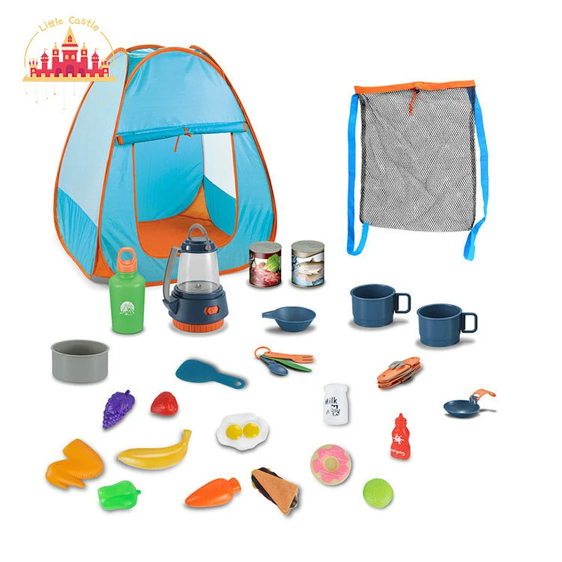 46 Pcs Multifunctional Plastic Playing Camping Game with Cooking Toy for Toddler SL01D006