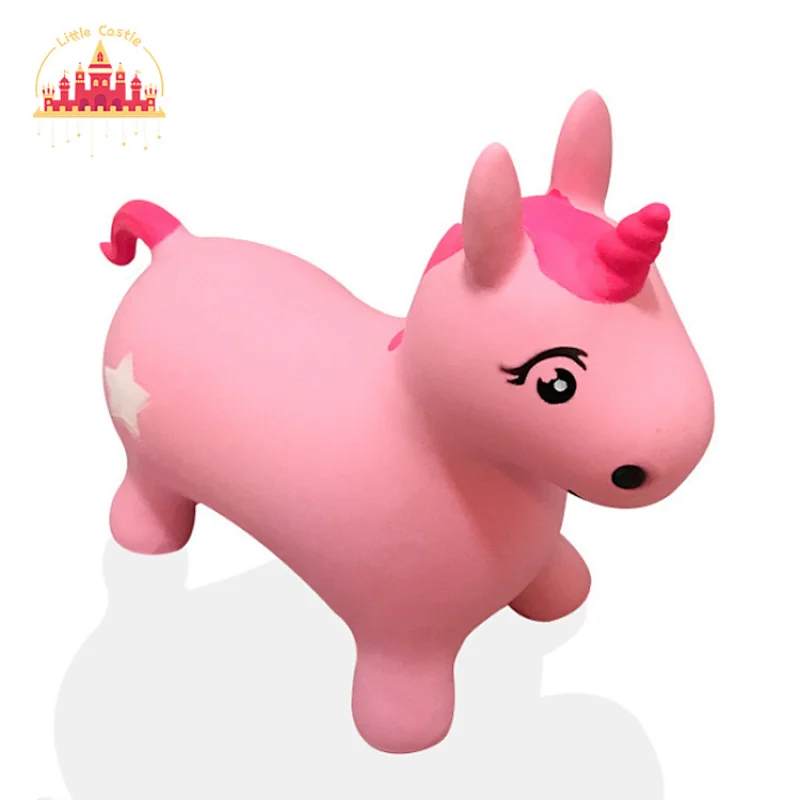 Kids Soft Inflatable Jumping Unicorn Toy Plastic Bouncy Animal Toy SL16D004A
