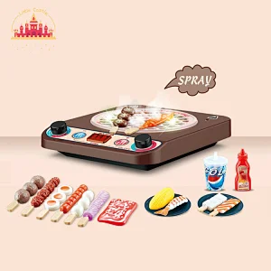 New style plastic spray toy barbecue set with light and music SL10D239