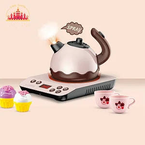 Classic plastic electric induction cooker kettle set toy with spray SL10D233