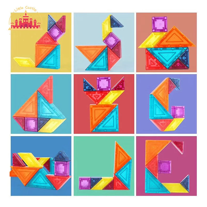 3D Toy Plastic Magnetic Building Blocks Toy Set with Rolling Ball for Kids SL13A044