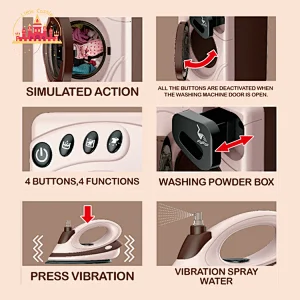 Good sale automatic plastic portable washing machine toy SL10D241